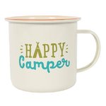 Emaillebecher Happy Camper