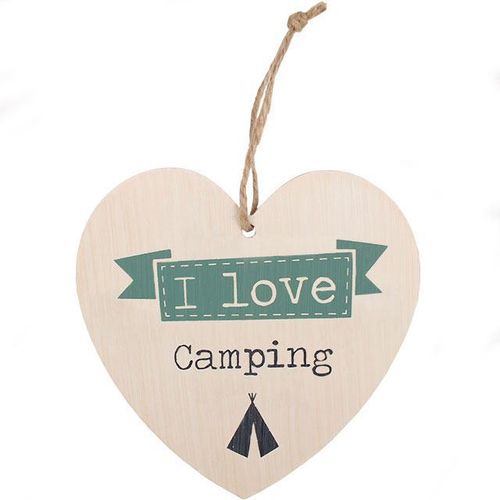 Deko-Herz I love camping