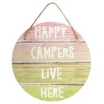 Happy Campers live here Dekoschild